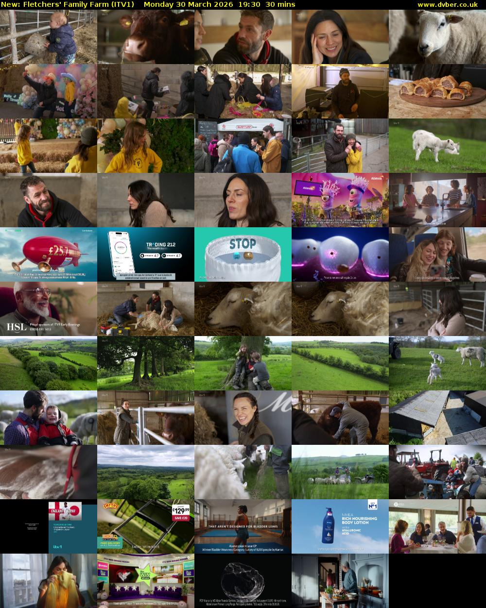 Fletchers' Family Farm (ITV1) Monday 30 March 2026 19:30 - 20:00