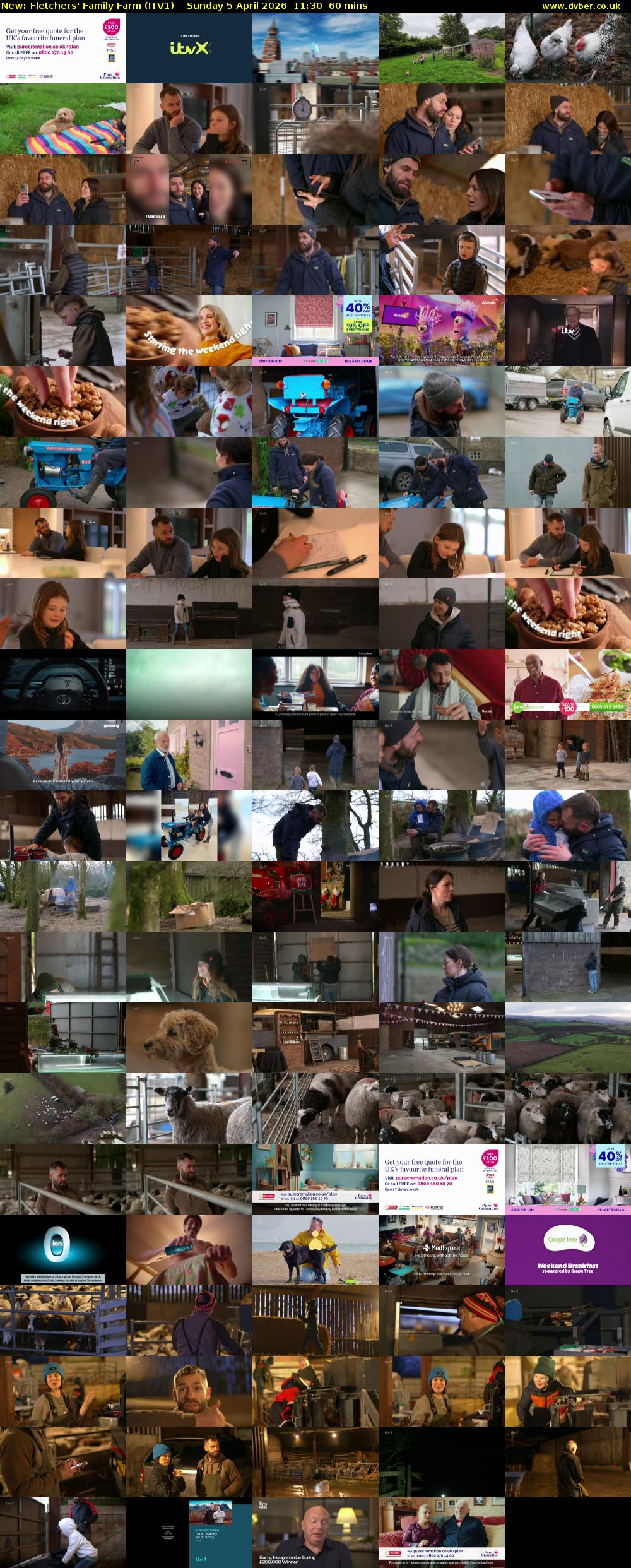 Fletchers' Family Farm (ITV1) Sunday 5 April 2026 11:30 - 12:30