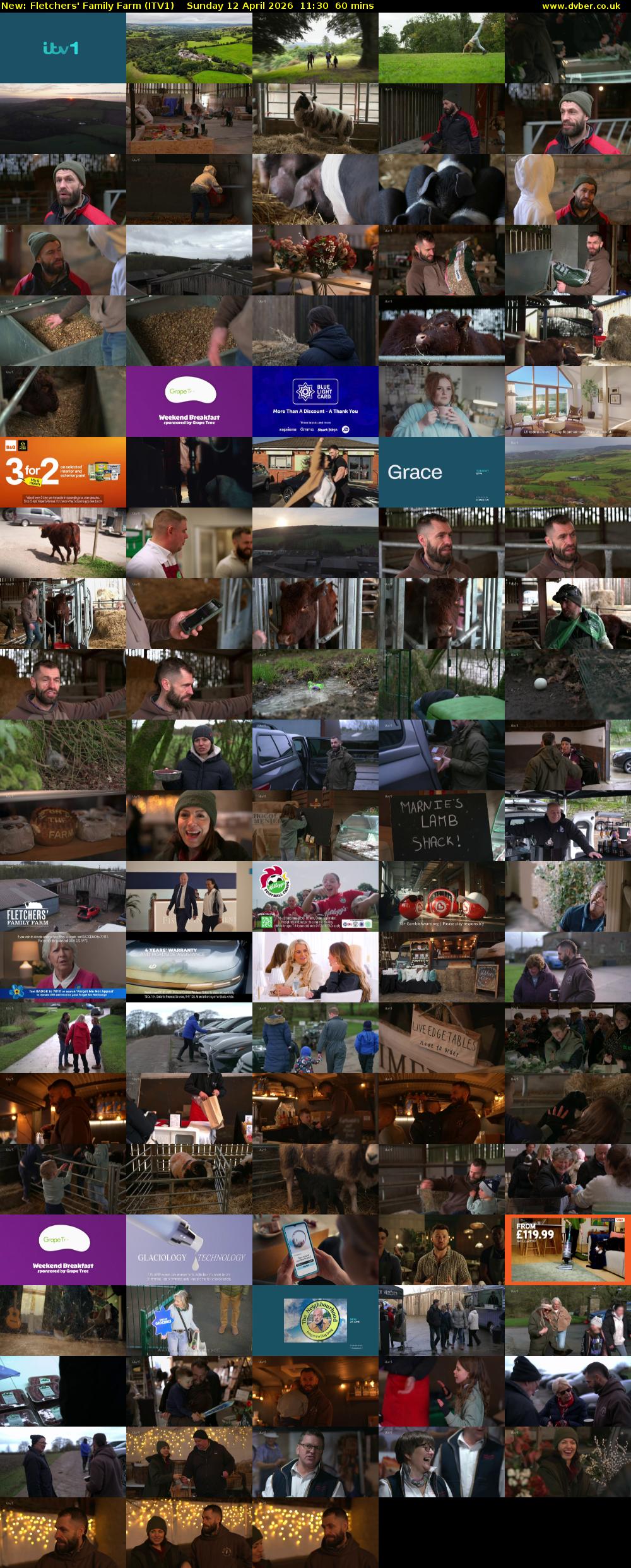 Fletchers' Family Farm (ITV1) Sunday 12 April 2026 11:30 - 12:30