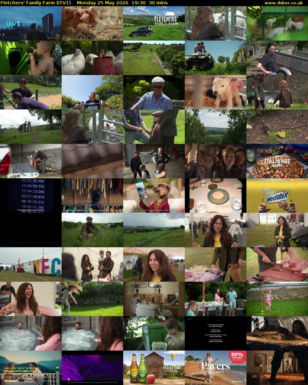 Fletchers' Family Farm (ITV1) Monday 25 May 2026 19:30 - 20:00