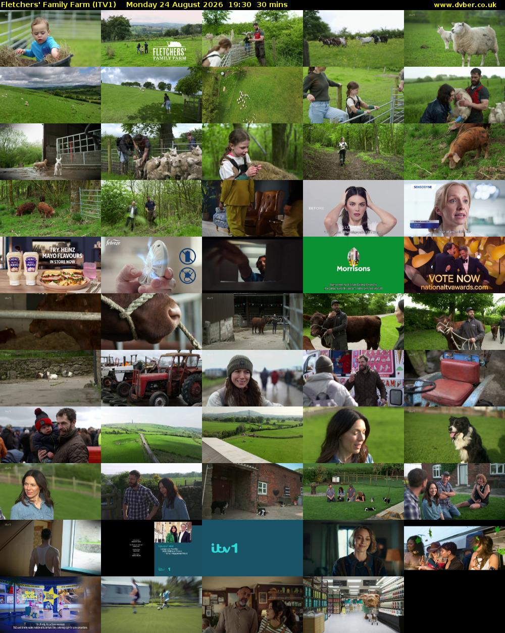 Fletchers' Family Farm (ITV1) Monday 24 August 2026 19:30 - 20:00