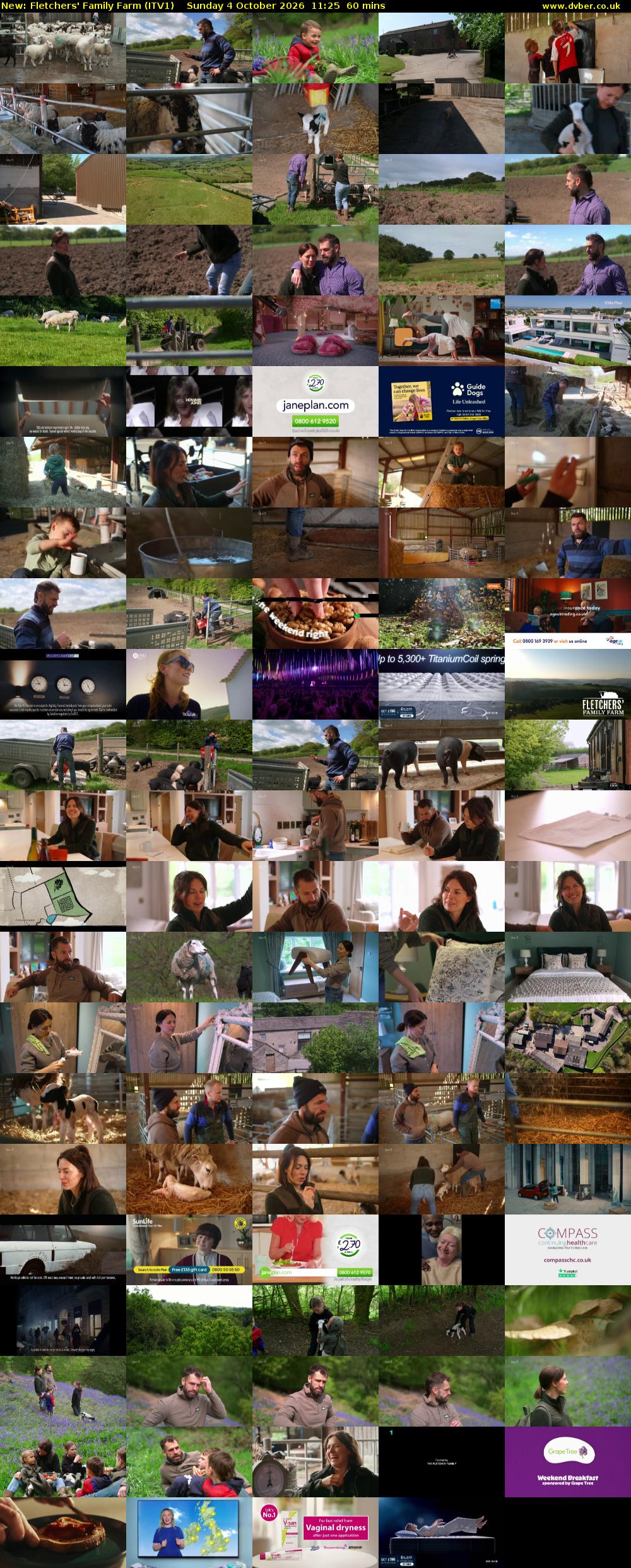 Fletchers' Family Farm (ITV1) Sunday 4 October 2026 11:25 - 12:25