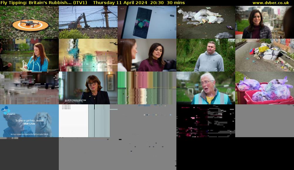 Fly Tipping: Britain's Rubbish... (ITV1) Thursday 11 April 2024 20:30 - 21:00