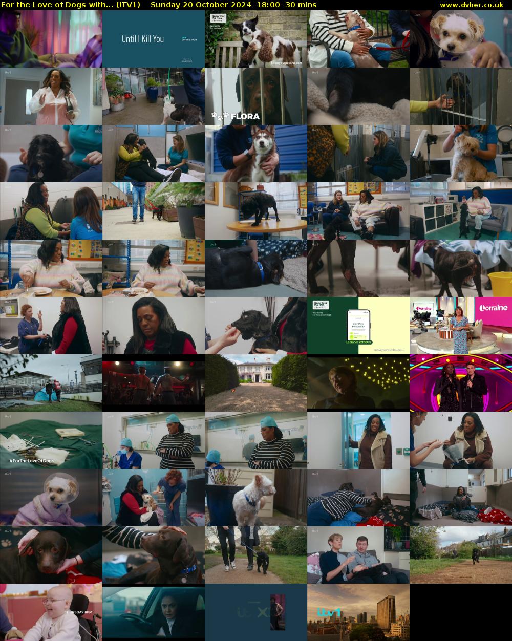 For the Love of Dogs with... (ITV1) Sunday 20 October 2024 18:00 - 18:30