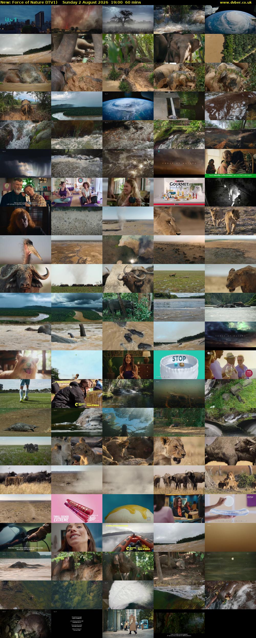 Force of Nature (ITV1) Sunday 2 August 2026 19:00 - 20:00