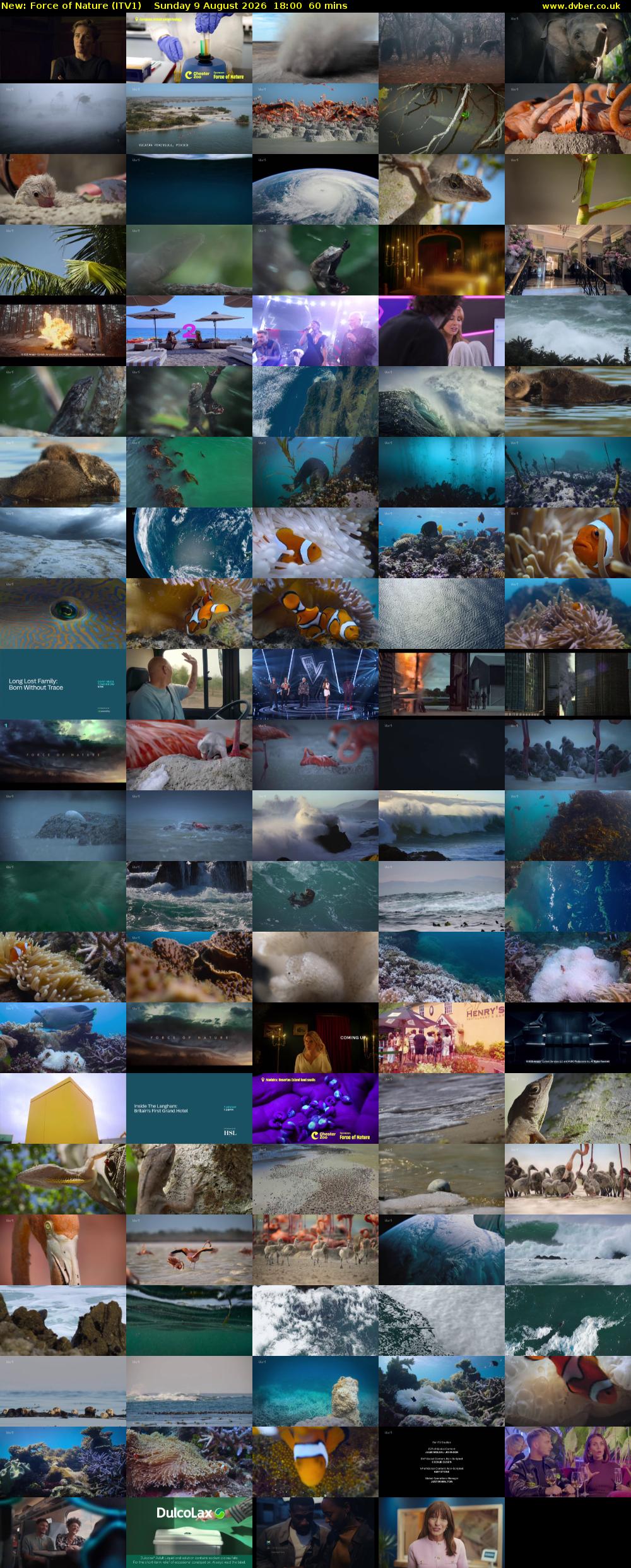 Force of Nature (ITV1) Sunday 9 August 2026 18:00 - 19:00