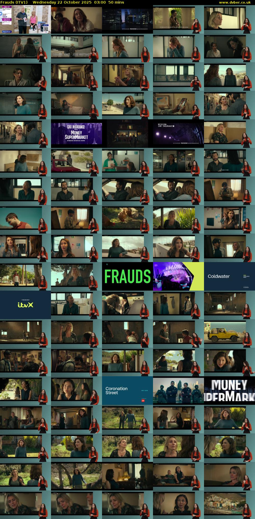 Frauds (ITV1) Wednesday 22 October 2025 03:00 - 03:50