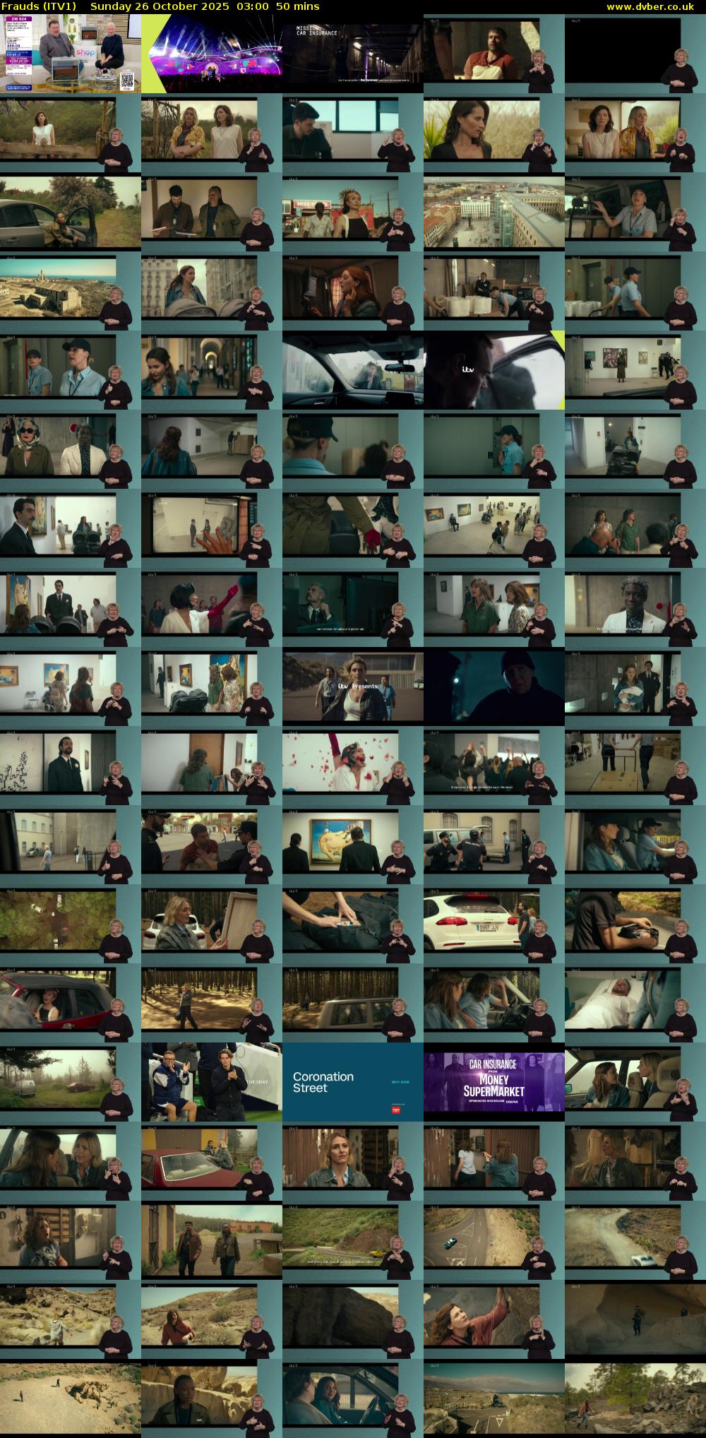 Frauds (ITV1) Sunday 26 October 2025 03:00 - 03:50