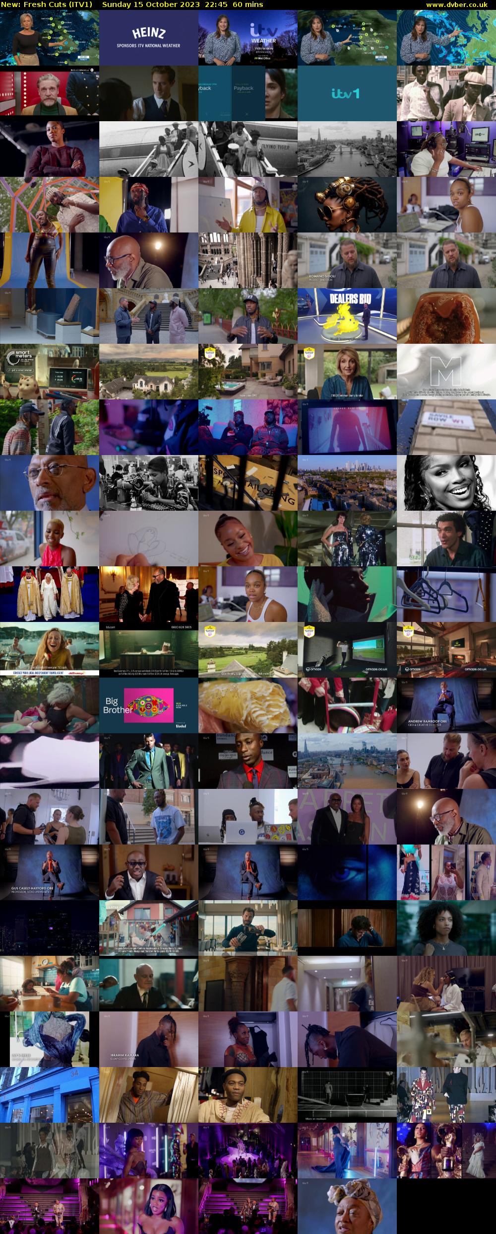 Fresh Cuts (ITV1) Sunday 15 October 2023 22:45 - 23:45