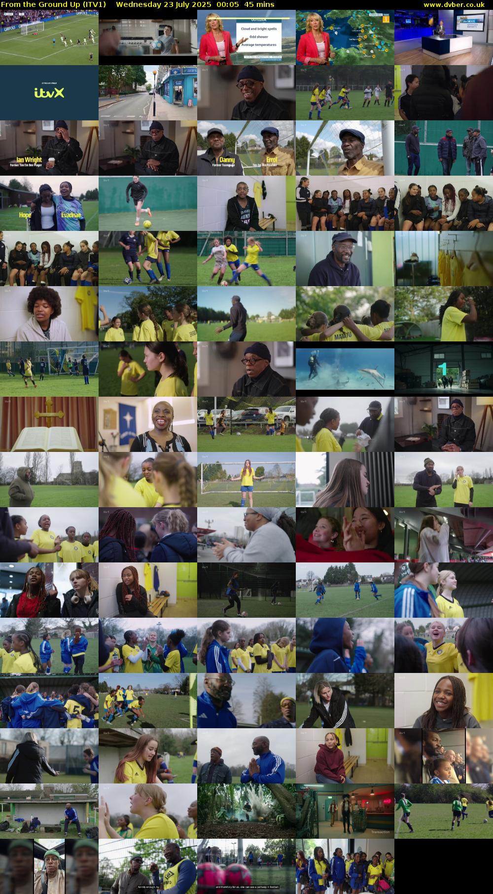 From the Ground Up (ITV1) Wednesday 23 July 2025 00:05 - 00:50