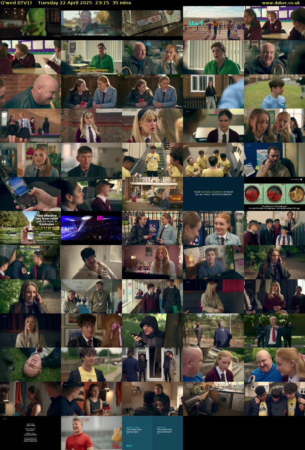 G'wed (ITV1) Tuesday 22 April 2025 23:15 - 23:50