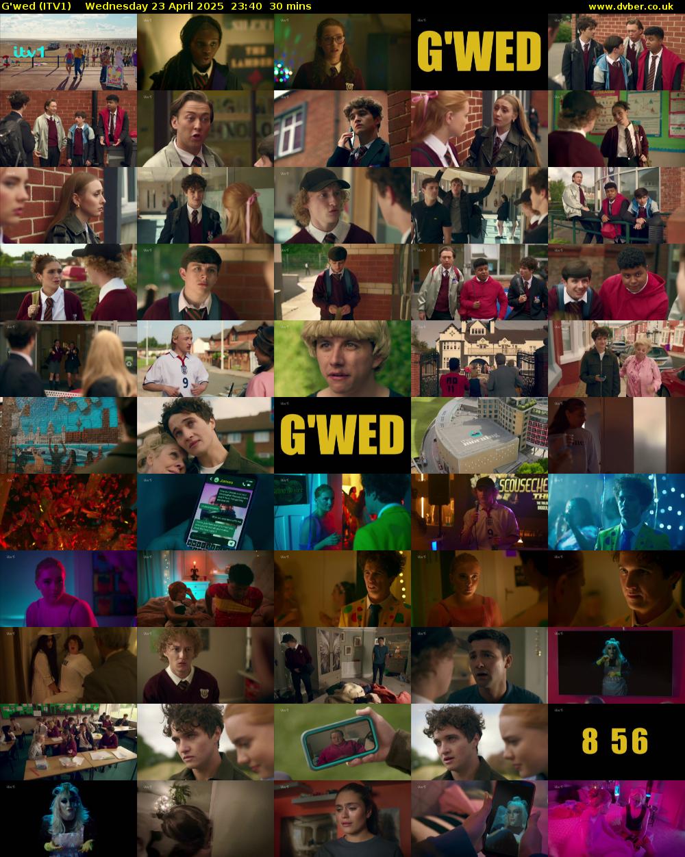 G'wed (ITV1) Wednesday 23 April 2025 23:40 - 00:10