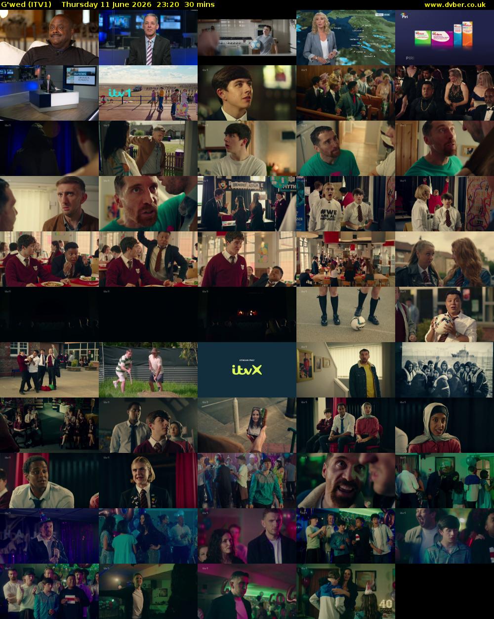 G'wed (ITV1) Thursday 11 June 2026 23:20 - 23:50
