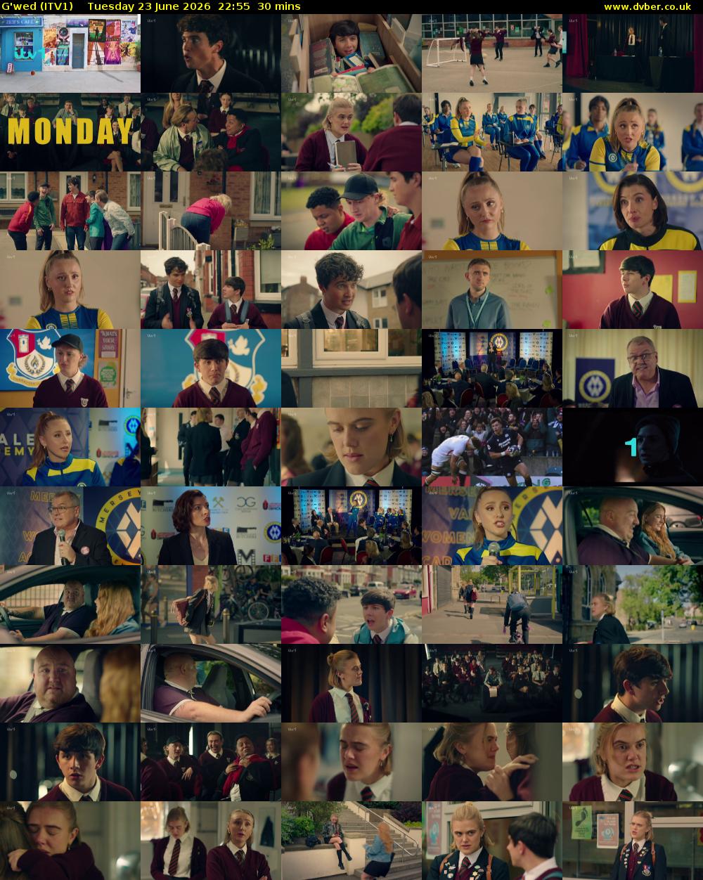 G'wed (ITV1) Tuesday 23 June 2026 22:55 - 23:25