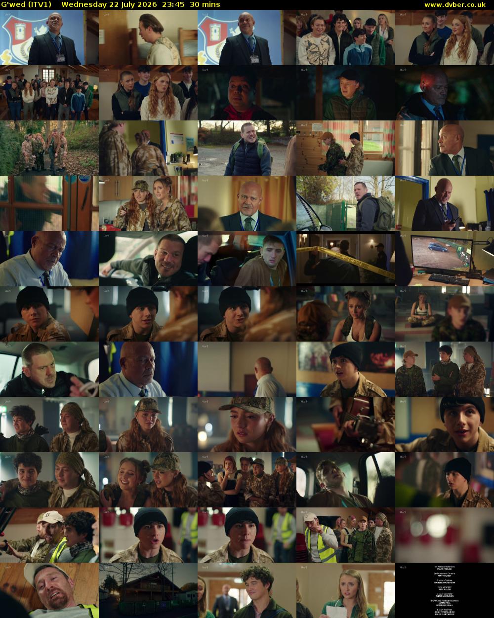 G'wed (ITV1) Wednesday 22 July 2026 23:45 - 00:15