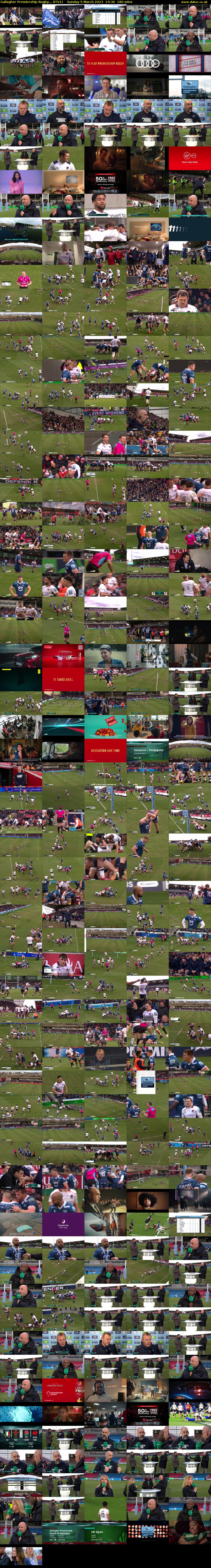 Gallagher Premiership Rugby... (ITV1) Sunday 5 March 2023 14:30 - 17:30