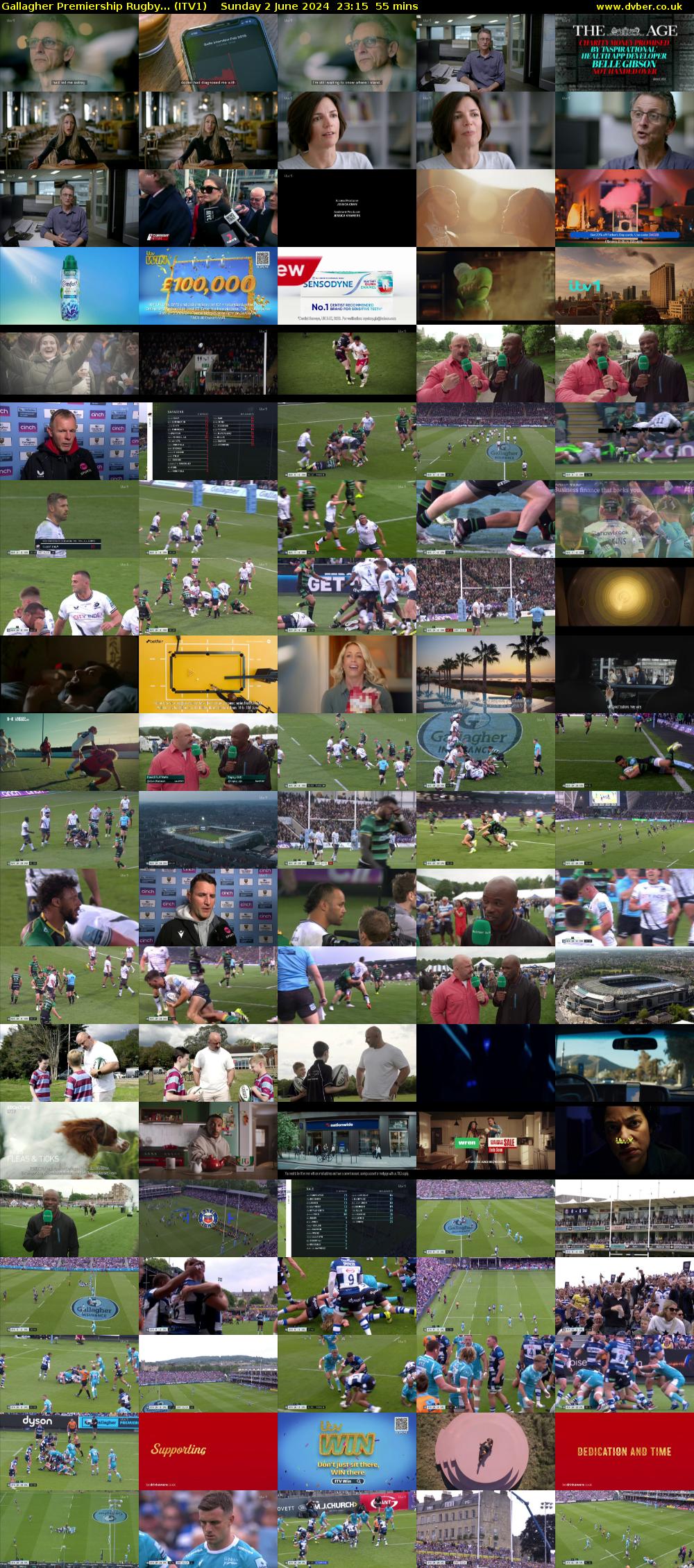 Gallagher Premiership Rugby... (ITV1) Sunday 2 June 2024 23:15 - 00:10