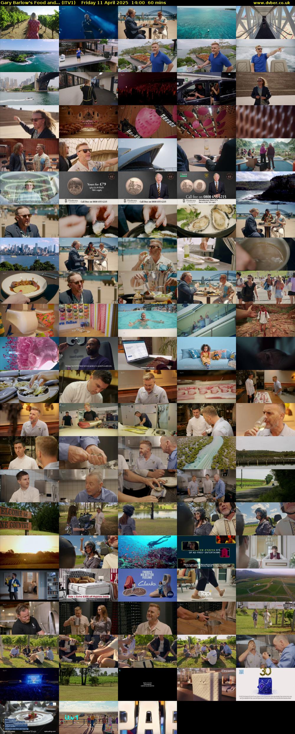 Gary Barlow's Food and... (ITV1) Friday 11 April 2025 14:00 - 15:00