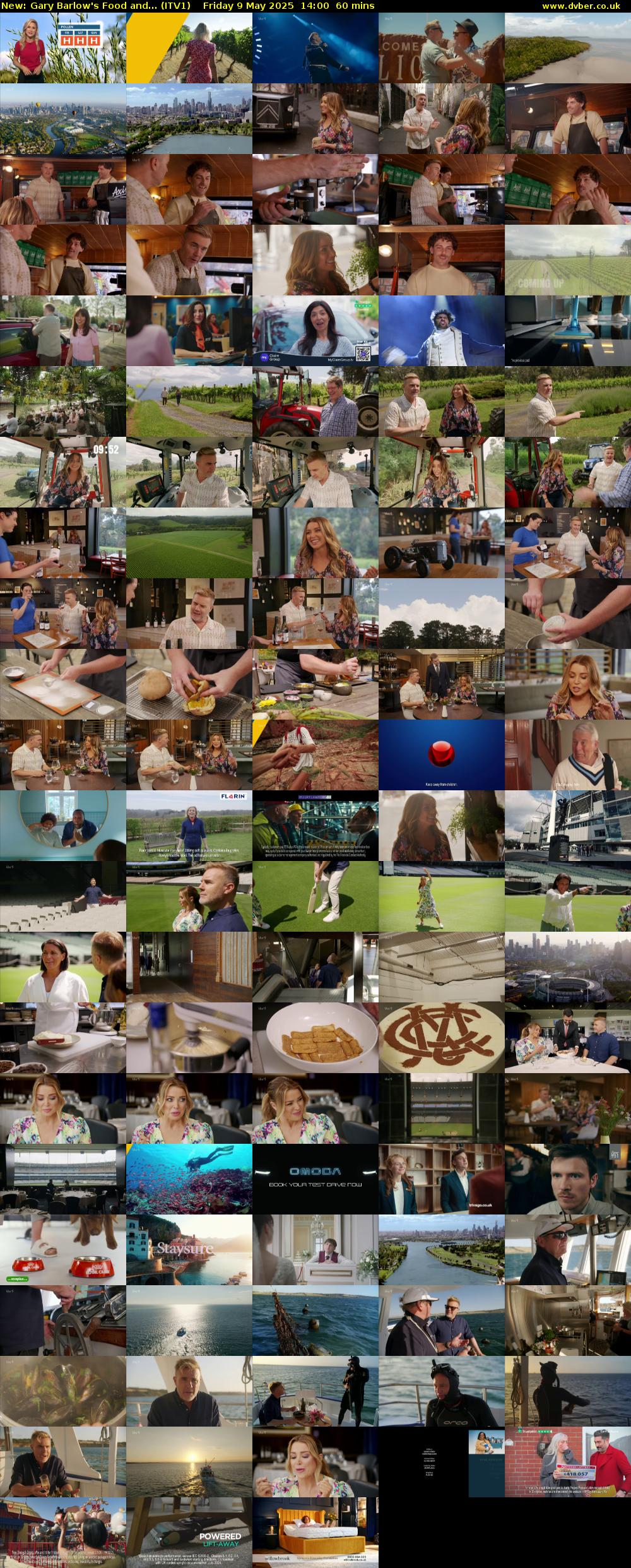 Gary Barlow's Food and... (ITV1) Friday 9 May 2025 14:00 - 15:00