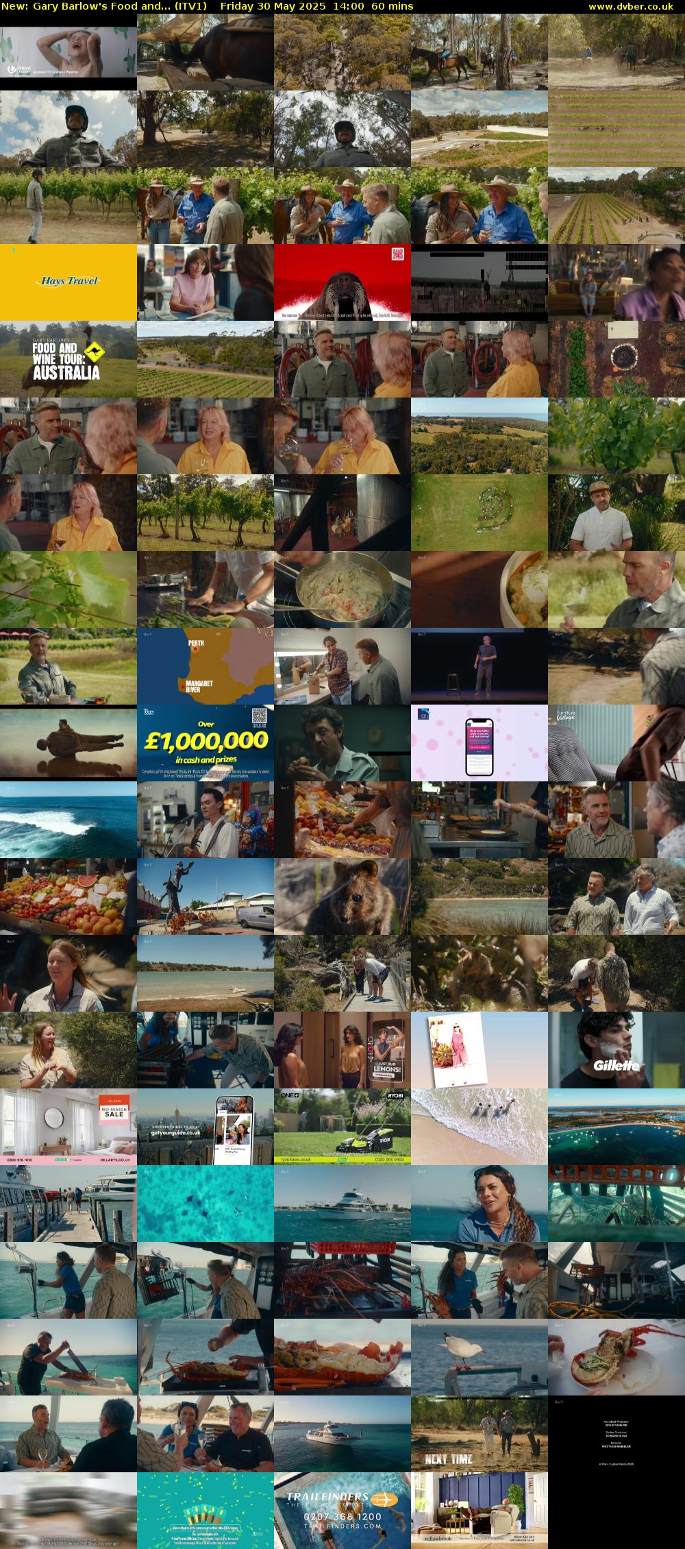 Gary Barlow's Food and... (ITV1) Friday 30 May 2025 14:00 - 15:00