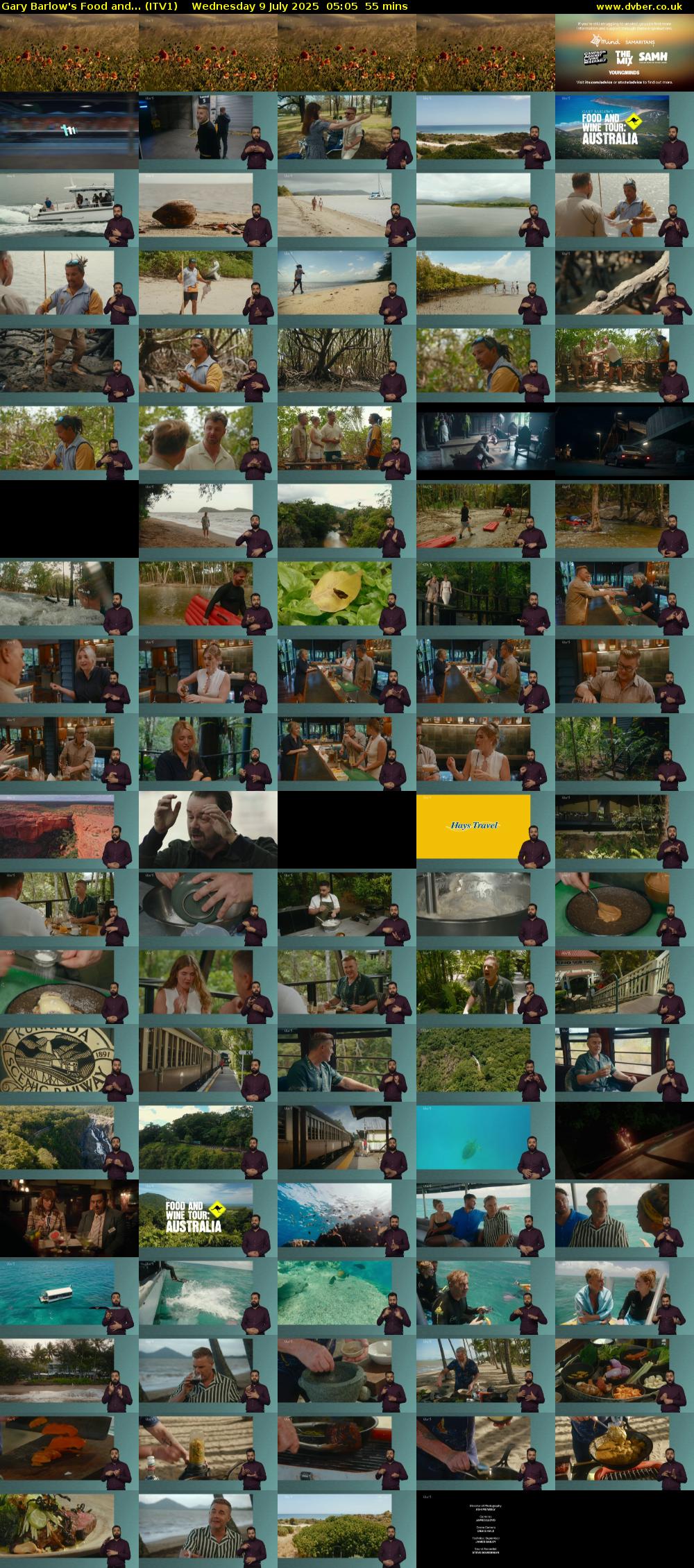 Gary Barlow's Food and... (ITV1) Wednesday 9 July 2025 05:05 - 06:00