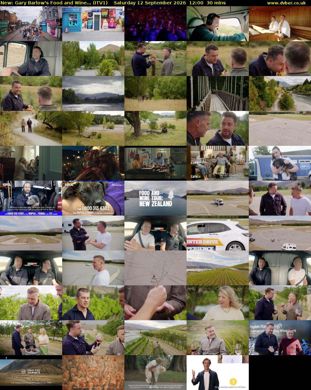 Gary Barlow's Food and Wine... (ITV1) Saturday 12 September 2026 12:00 - 12:30