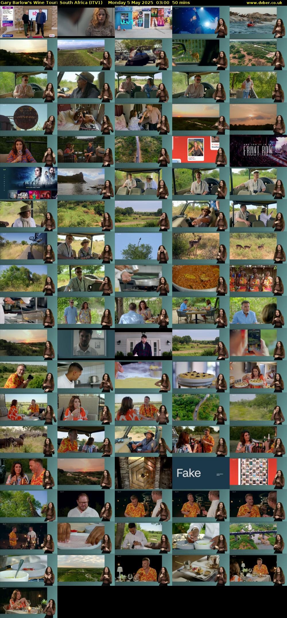Gary Barlow's Wine Tour: South Africa (ITV1) Monday 5 May 2025 03:00 - 03:50