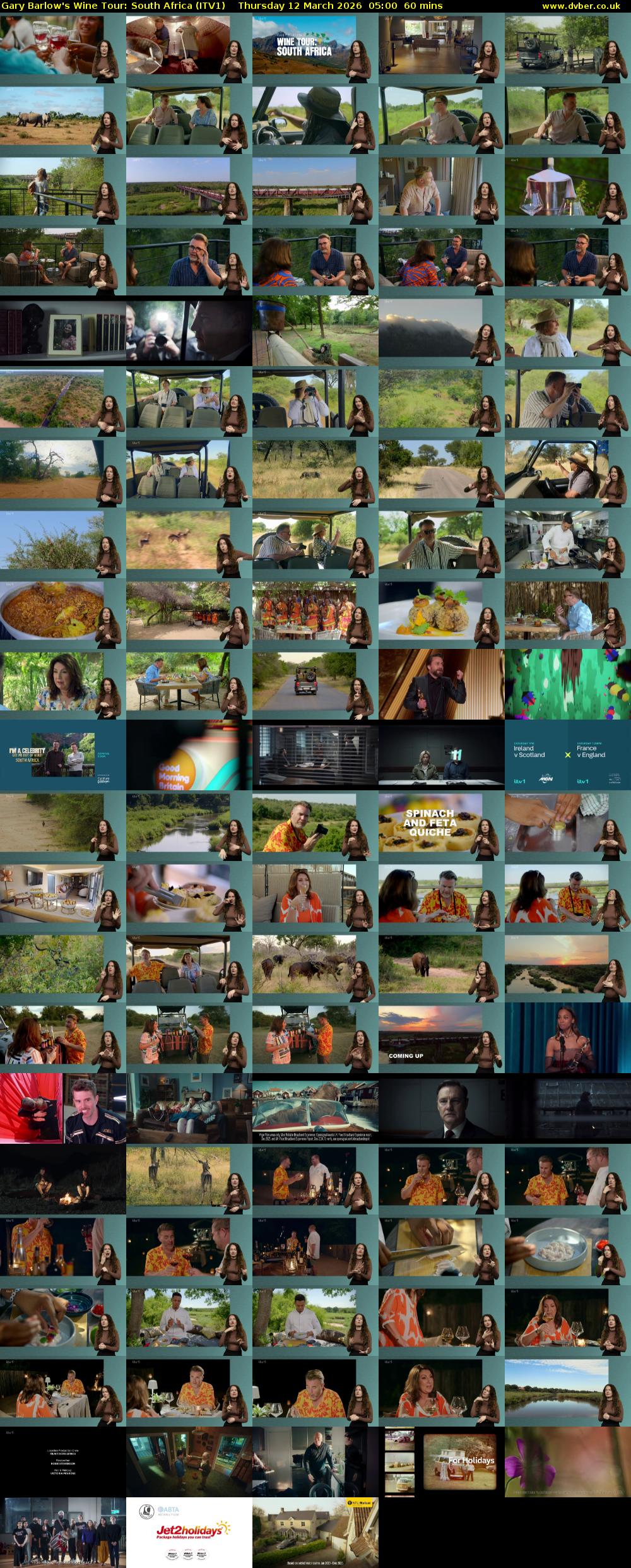 Gary Barlow's Wine Tour: South Africa (ITV1) Thursday 12 March 2026 05:00 - 06:00