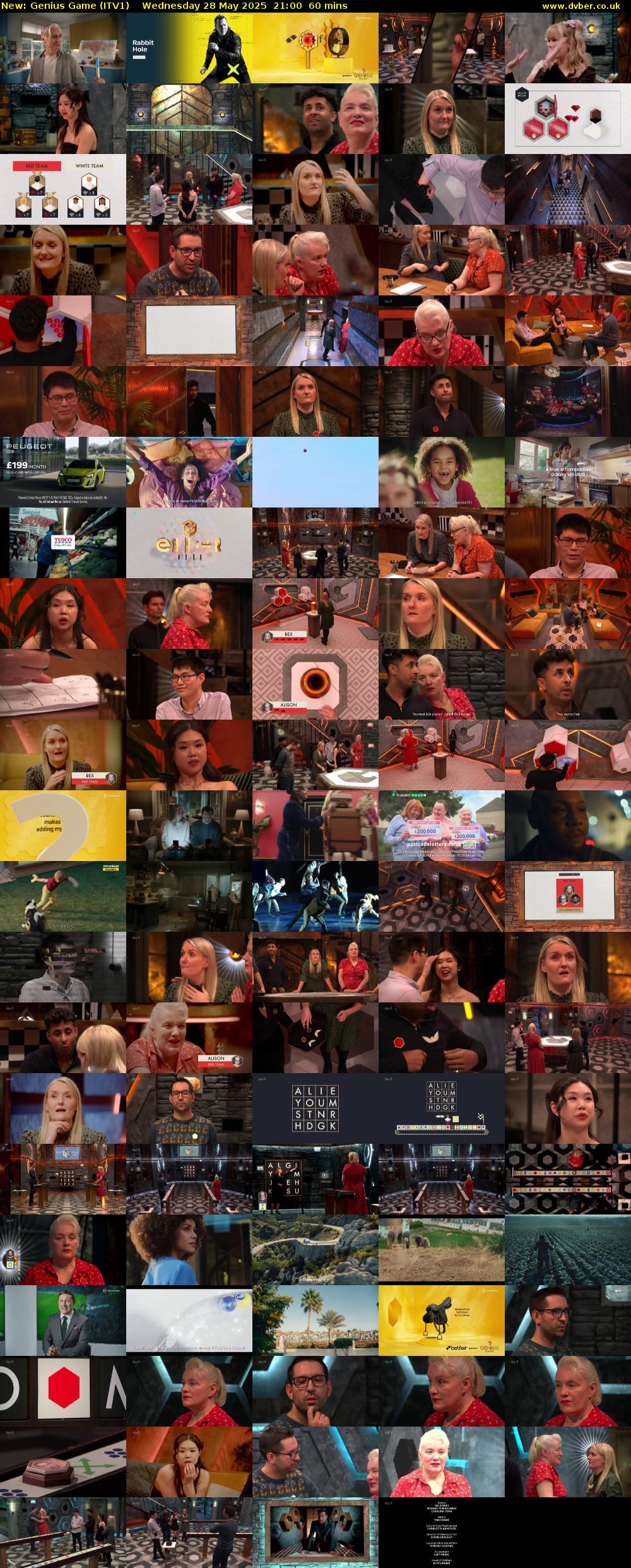 Genius Game (ITV1) Wednesday 28 May 2025 21:00 - 22:00