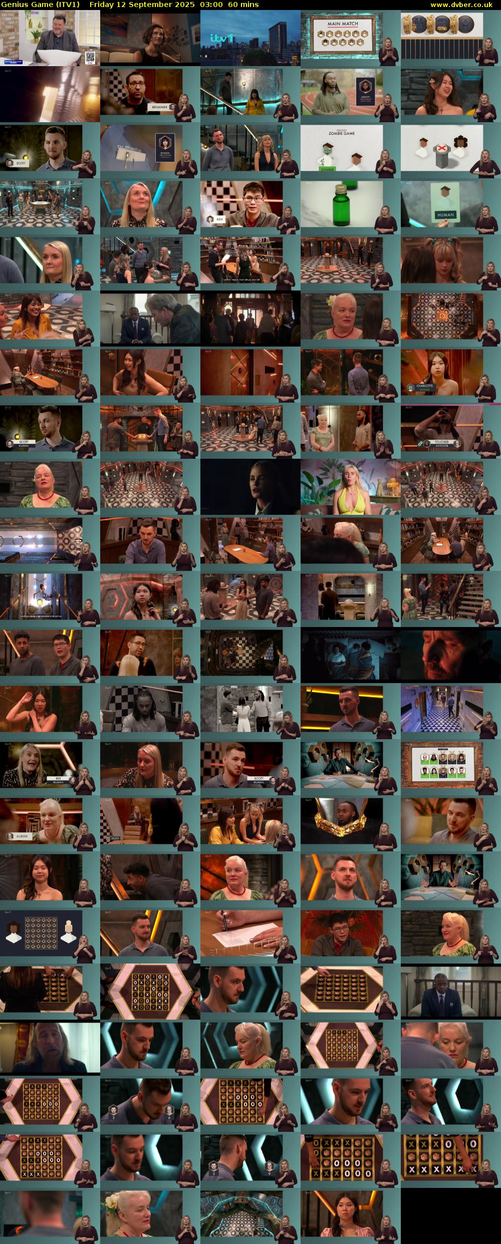 Genius Game (ITV1) Friday 12 September 2025 03:00 - 04:00