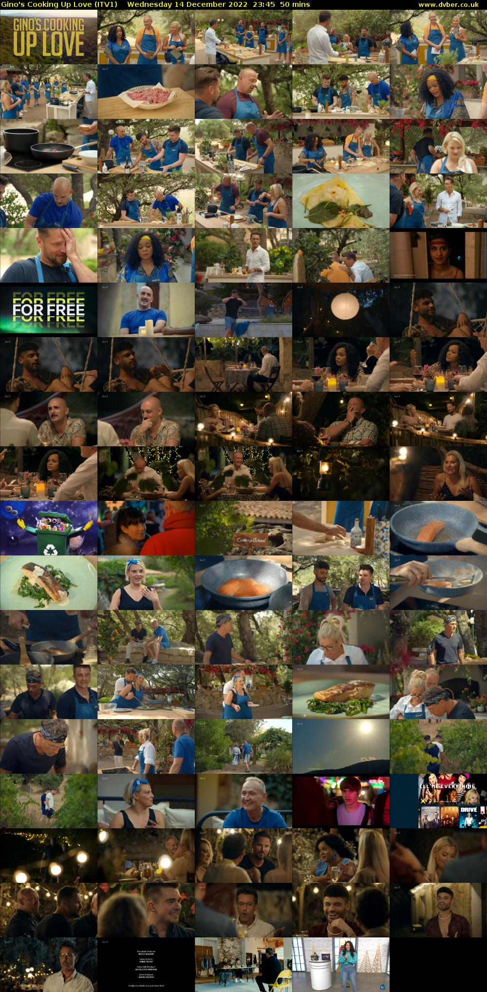 Gino's Cooking Up Love (ITV1) Wednesday 14 December 2022 23:45 - 00:35