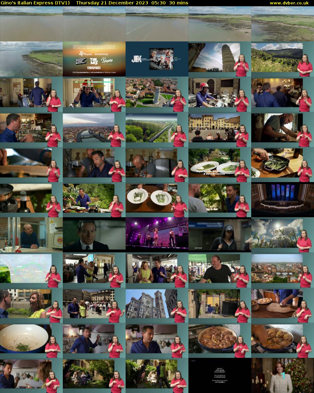 Gino's Italian Express (ITV1) Thursday 21 December 2023 05:30 - 06:00