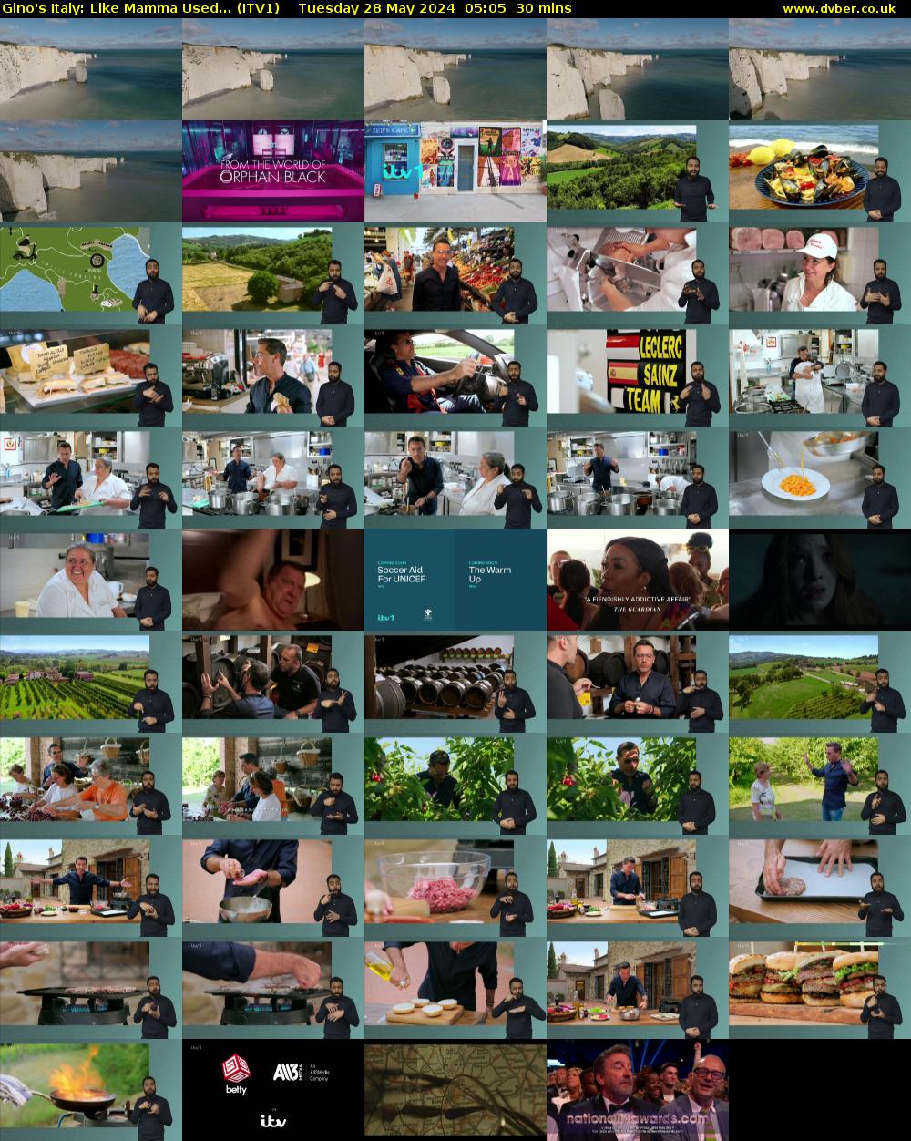 Gino's Italy: Like Mamma Used... (ITV1) Tuesday 28 May 2024 05:05 - 05:35