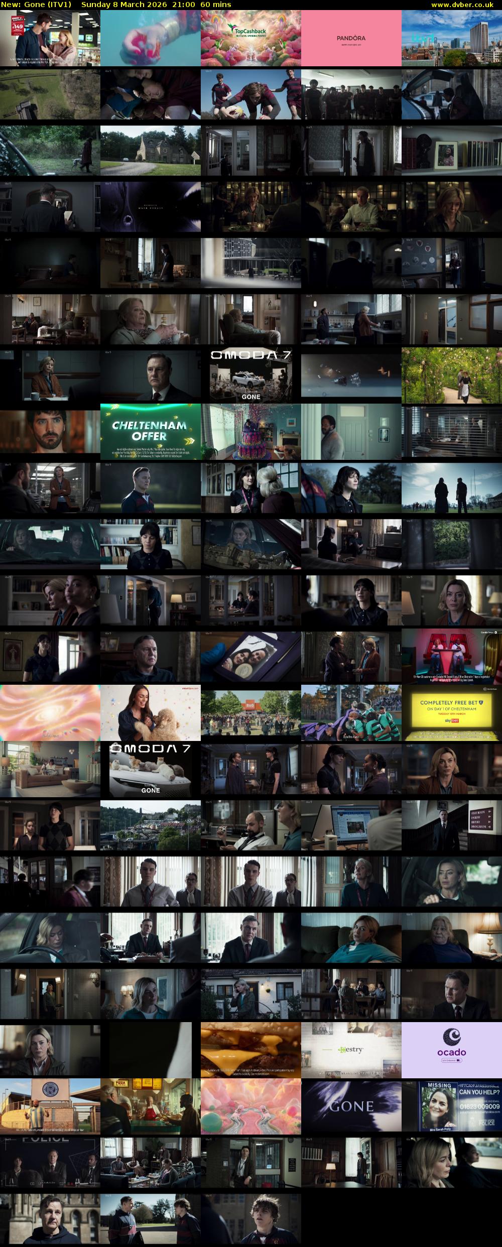 Gone (ITV1) Sunday 8 March 2026 21:00 - 22:00