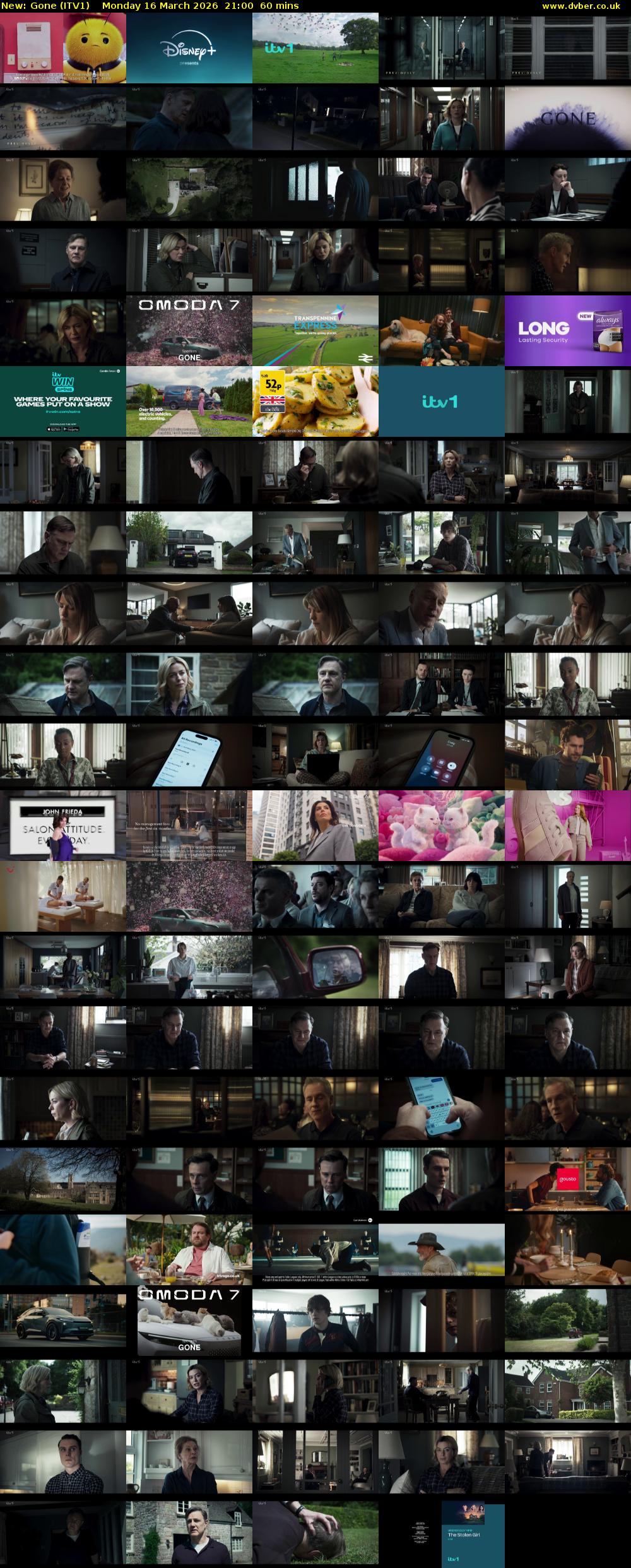 Gone (ITV1) Monday 16 March 2026 21:00 - 22:00