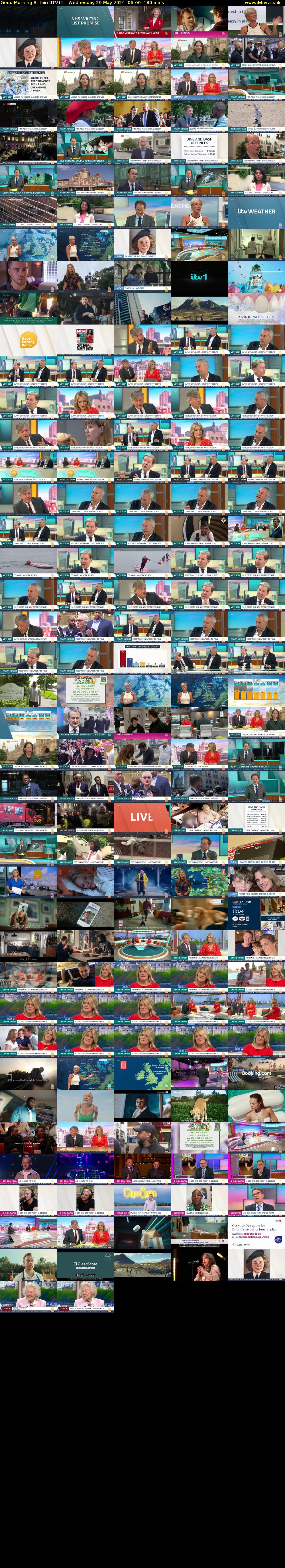 Good Morning Britain (ITV1) Wednesday 29 May 2024 06:00 - 09:00