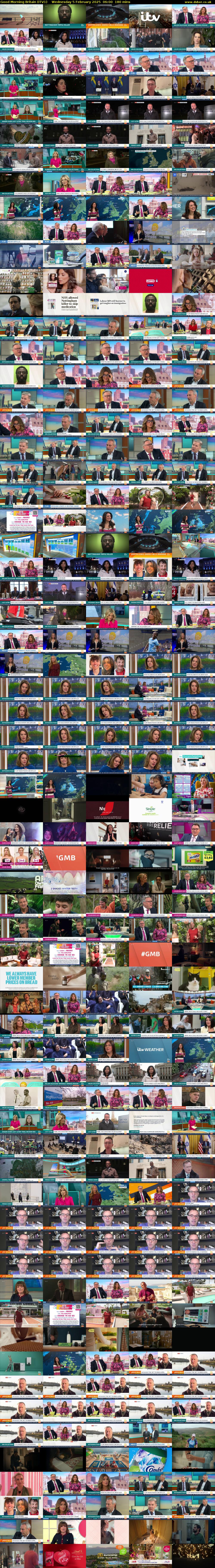 Good Morning Britain (ITV1) Wednesday 5 February 2025 06:00 - 09:00