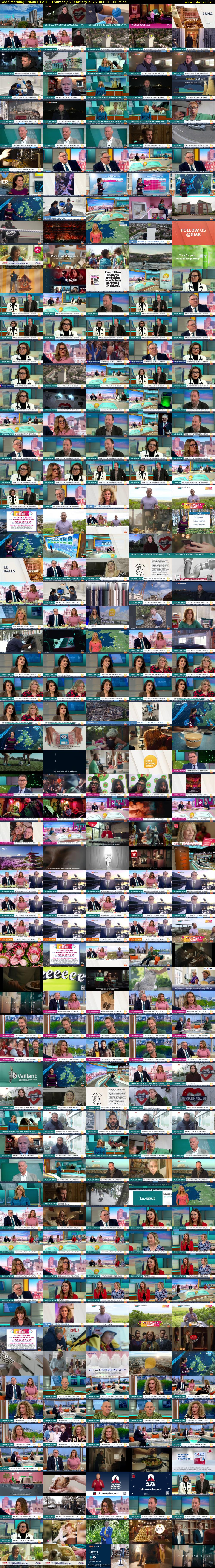 Good Morning Britain (ITV1) Thursday 6 February 2025 06:00 - 09:00