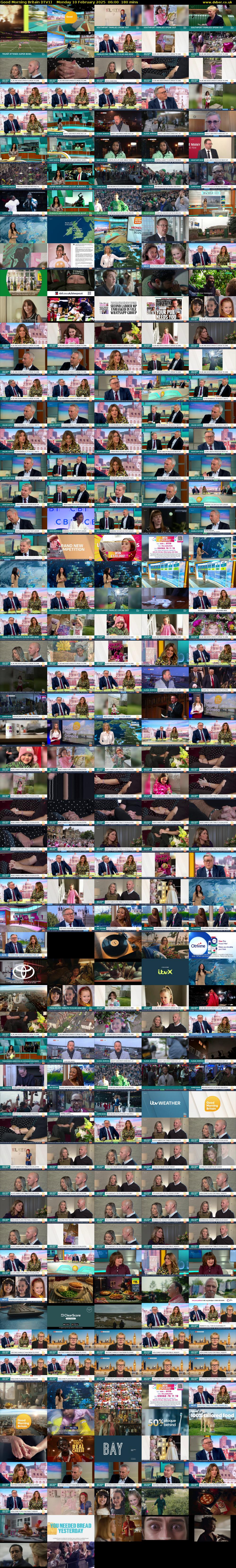 Good Morning Britain (ITV1) Monday 10 February 2025 06:00 - 09:00