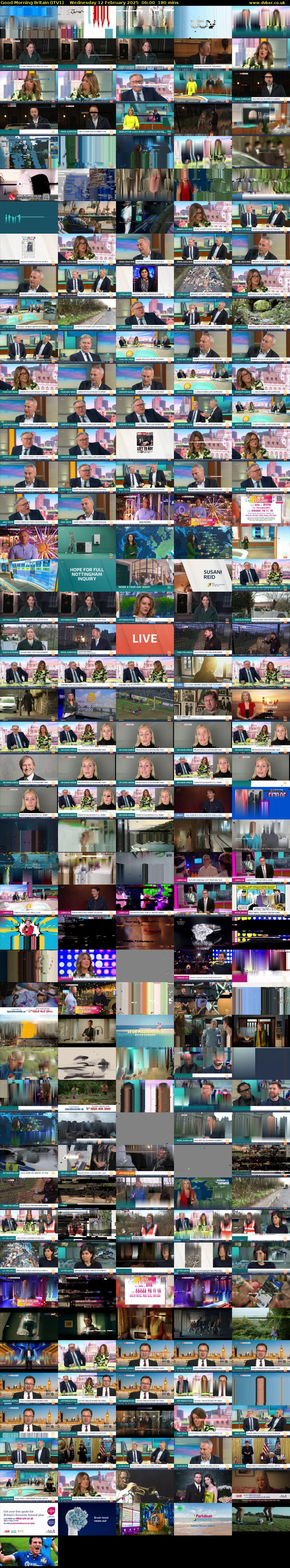 Good Morning Britain (ITV1) Wednesday 12 February 2025 06:00 - 09:00