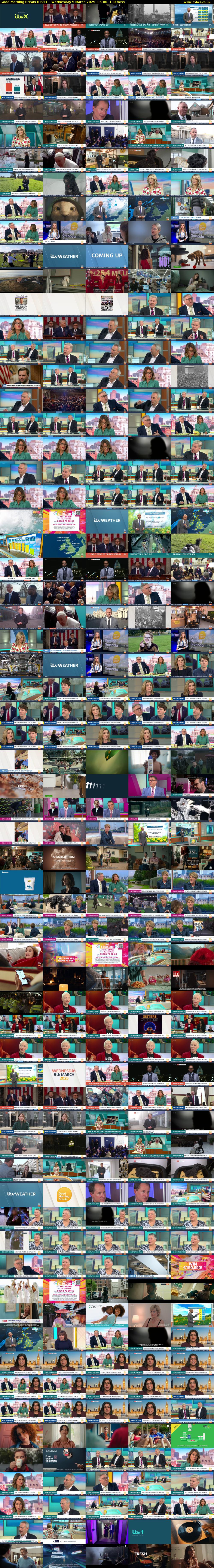 Good Morning Britain (ITV1) Wednesday 5 March 2025 06:00 - 09:00