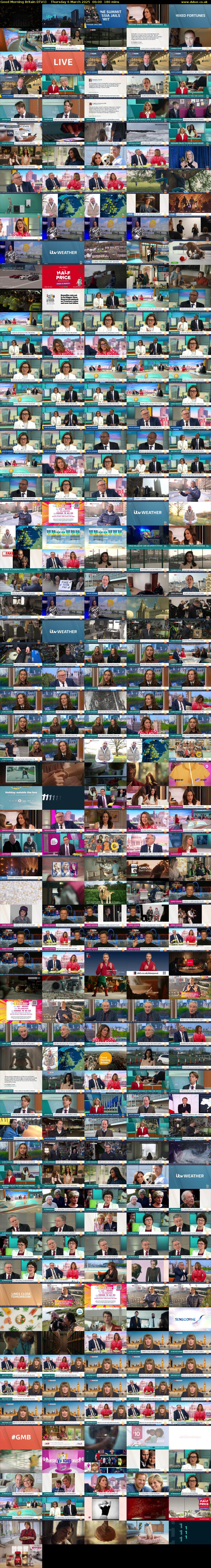 Good Morning Britain (ITV1) Thursday 6 March 2025 06:00 - 09:00