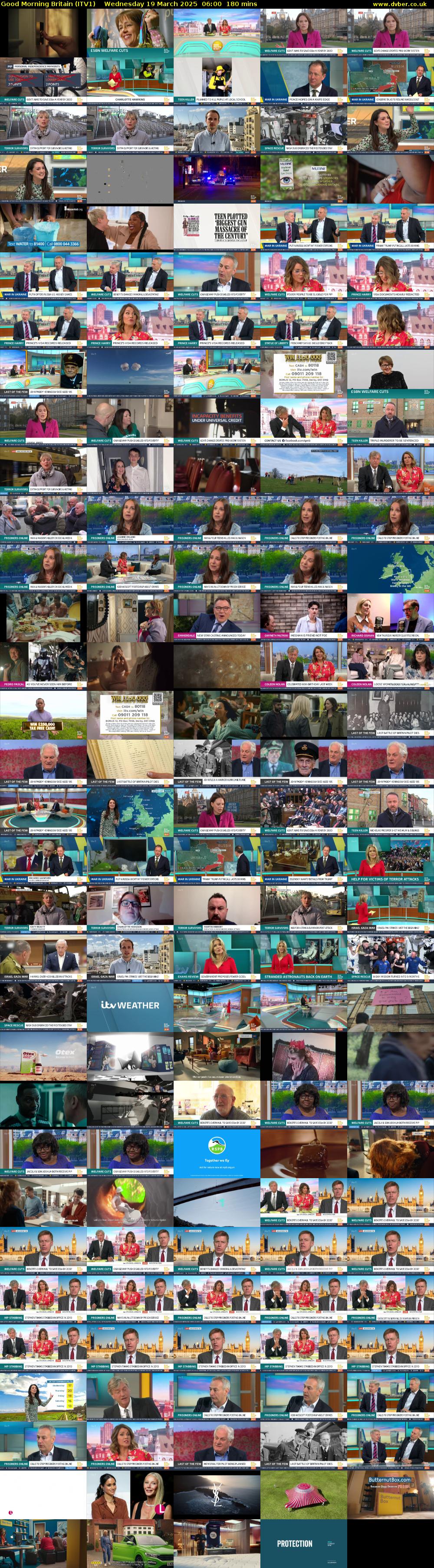 Good Morning Britain (ITV1) Wednesday 19 March 2025 06:00 - 09:00