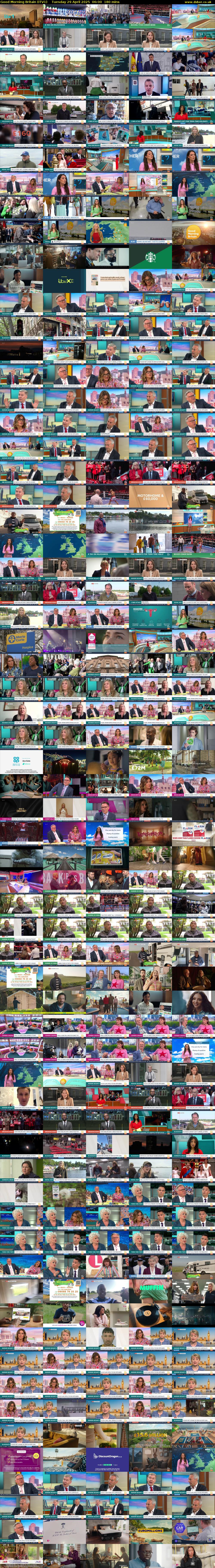 Good Morning Britain (ITV1) Tuesday 29 April 2025 06:00 - 09:00