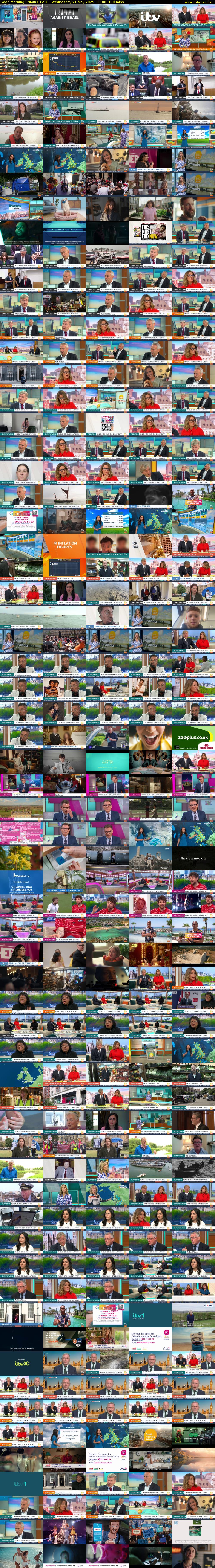 Good Morning Britain (ITV1) Wednesday 21 May 2025 06:00 - 09:00