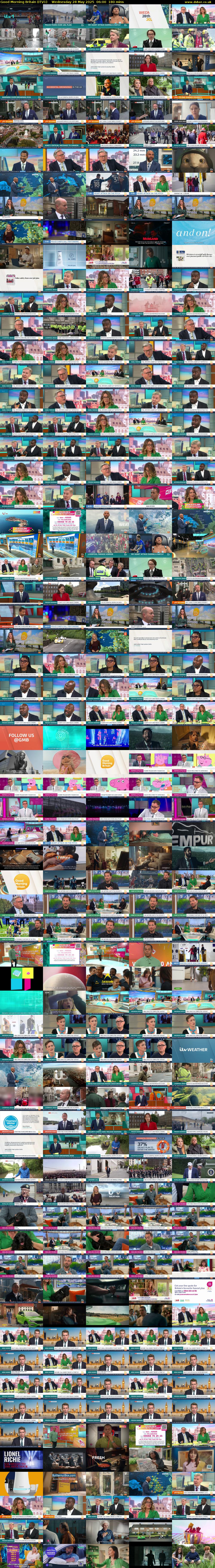 Good Morning Britain (ITV1) Wednesday 28 May 2025 06:00 - 09:00