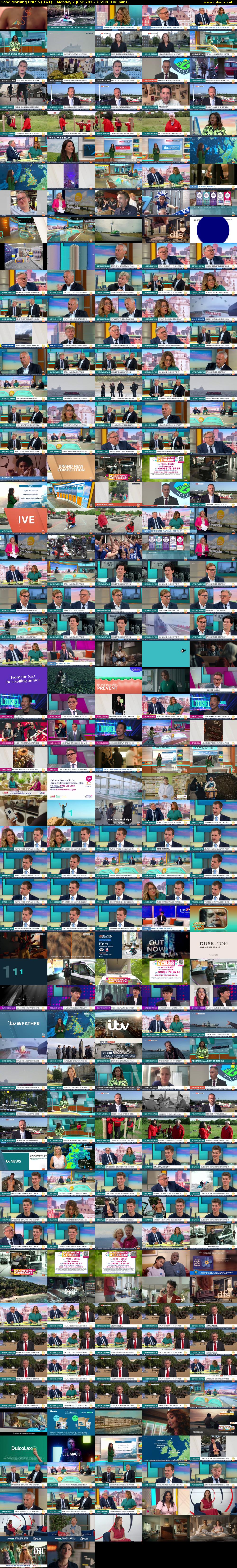 Good Morning Britain (ITV1) Monday 2 June 2025 06:00 - 09:00