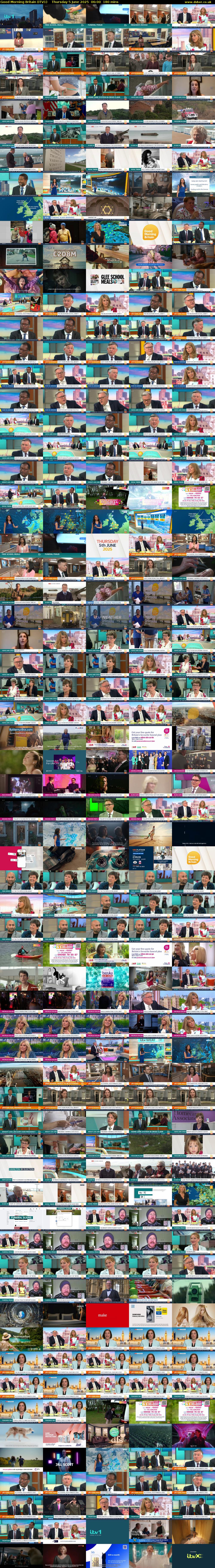 Good Morning Britain (ITV1) Thursday 5 June 2025 06:00 - 09:00