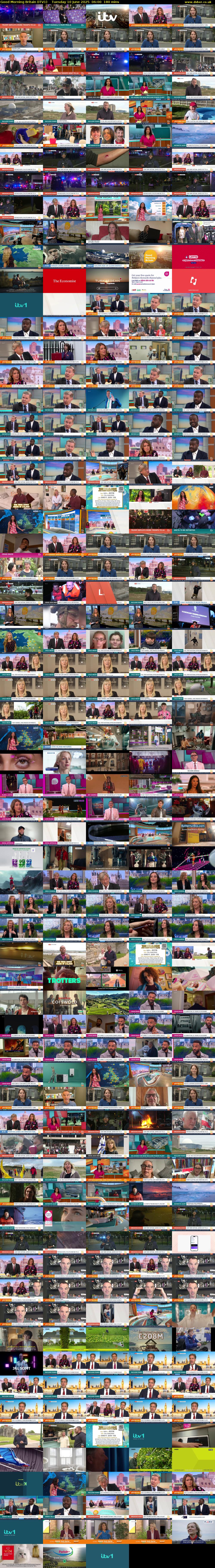 Good Morning Britain (ITV1) Tuesday 10 June 2025 06:00 - 09:00