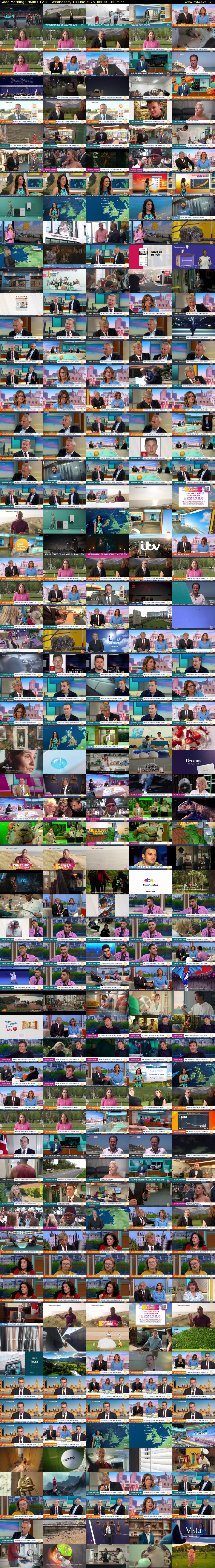 Good Morning Britain (ITV1) Wednesday 18 June 2025 06:00 - 09:00